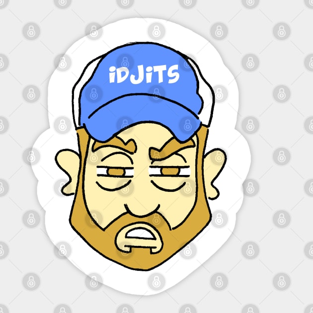 Idjits!  Bobby Singer Supernatural cartoon Sticker by Blaze_Belushi